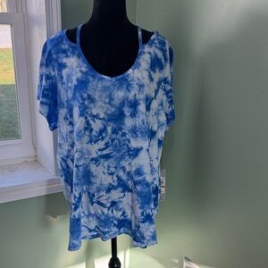 NWT Calvin Klein Performance Tie-Dye Short Sleeve 3X